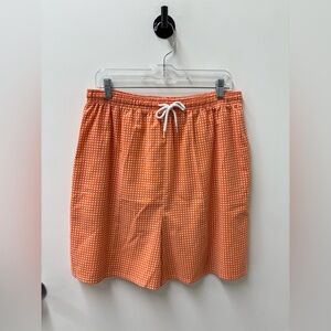Vintage Blair Orange Checkered Women's Shorts
